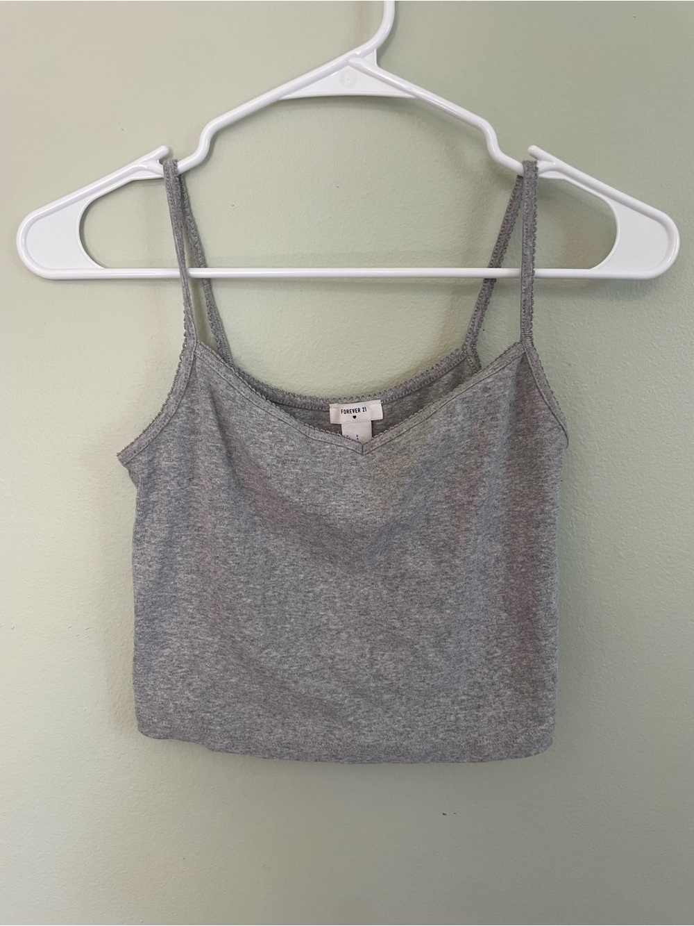 Forever 21 Light Gray Cropped Cami